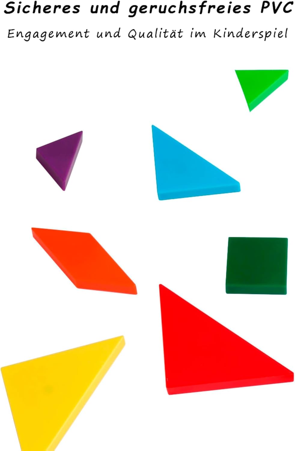 Tangram magnetisch für Kinder ab 3 Jahren – Montessori IQ Spiele & Lernspielzeug im Buchformat – Bes