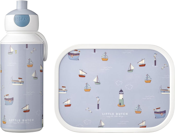 Mepal - Lunch-Set Campus Little Dutch - Set für Kinder mit Pop-up Trinkflasche & Lunch Box - Lunch-S