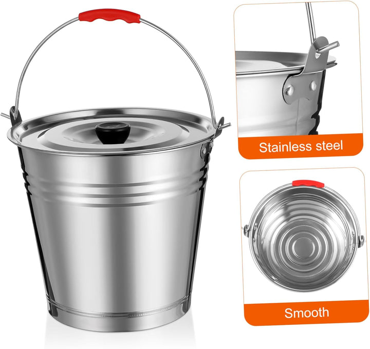 Yardwe Holzkohleeimer Asche Kann Charcoal Holzpellets Fireplace Fire Bucket Holzkohle Asche Eimer As