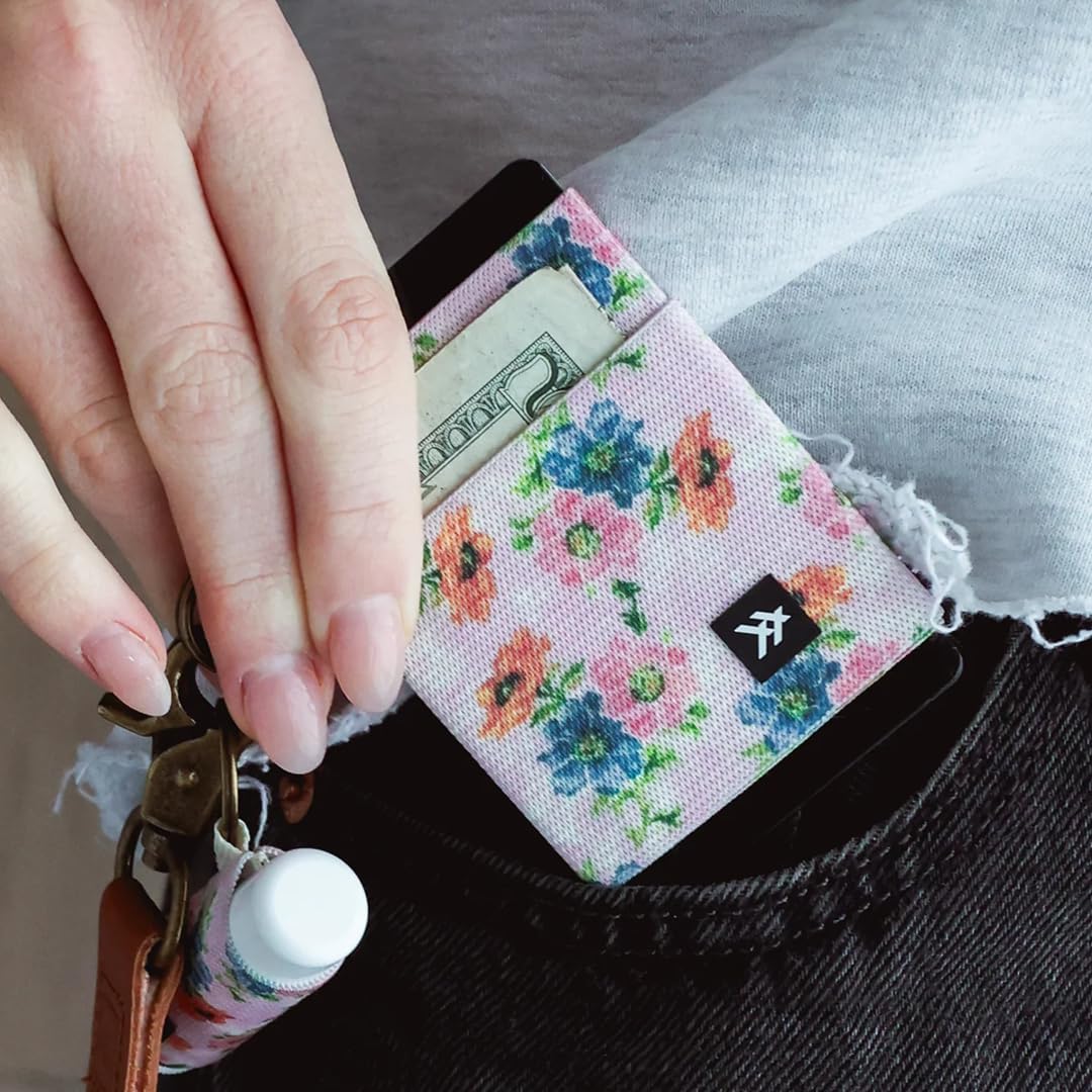 Thread Wallets Schlanke, minimalistische Brieftasche, Kreditkartenetui mit Vordertasche (Einheitsgrö