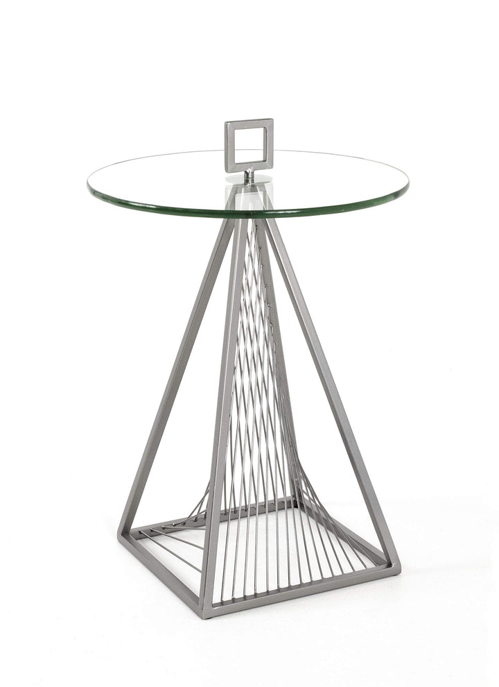 HAKU Möbel Beistelltisch, Metall, grau, Ø 45 x H 57 cm Ø: 45 x H: 57 cm, Ø: 45 x H: 57 cm