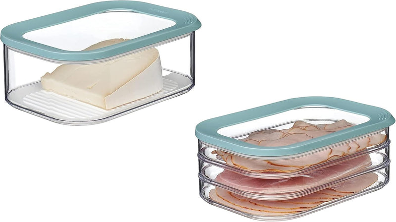 Mepal 2-TLG. Frischhaltedosen Starter-Set Meat and Cheese Modula Vorratsdose - ideal für die Aufbewa
