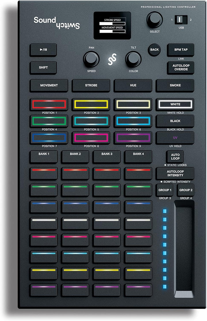 SoundSwitch Control One – Professioneller DMX DJ-Beleuchtungs-Controller mit 3 Monaten SoundSwitch S