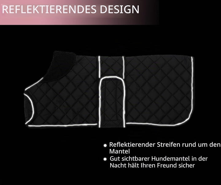MOREZI Hundemantel Winter für Dackel - Wasserdichter Hunde Pullover mit Wolle Futter & Verstellbaren
