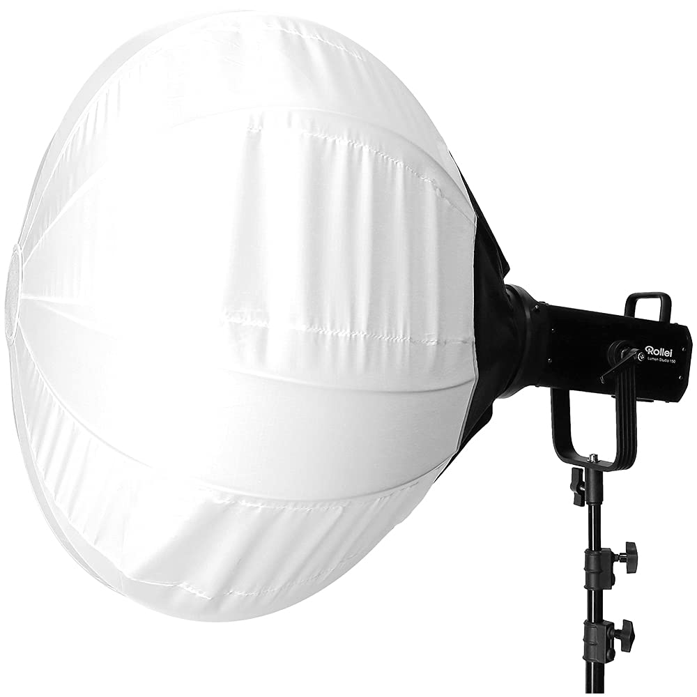 Rollei Ballon Softbox mit Licht-Kontrollvorhang, 65cm runder Lichtformer mit Bowens S-Type Bajonett