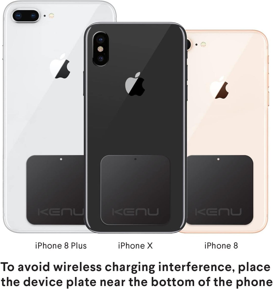 Kenu Airframe Magnetic Lüftungs Halterung inkl. Metallplättchen für Smartphones/Phablets - schwarz [