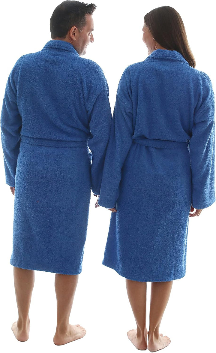 LEBENGOOD Bademantel für Damen, Herren, Unisex, Frottee 100% Baumwolle, Weicher Morgenmantel Dusche,