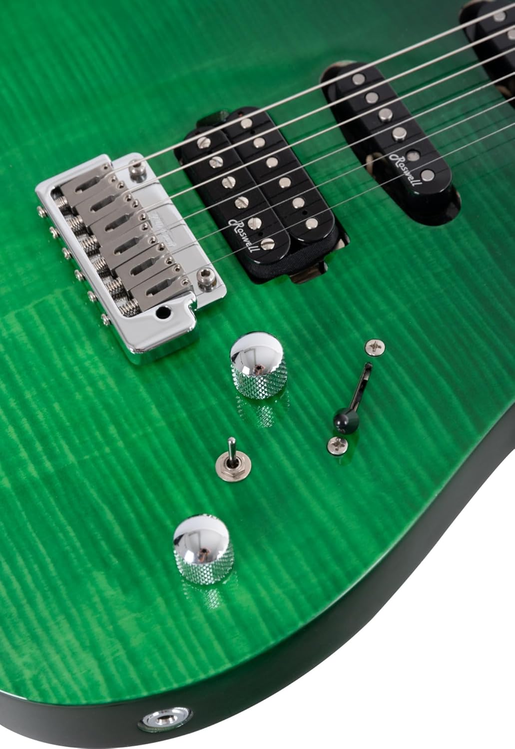 Shaman VST1087-GNB Venture Series E-Gitarre - ST-Bauweise - Flamed Maple Decke - Ahorn-Griffbrett -