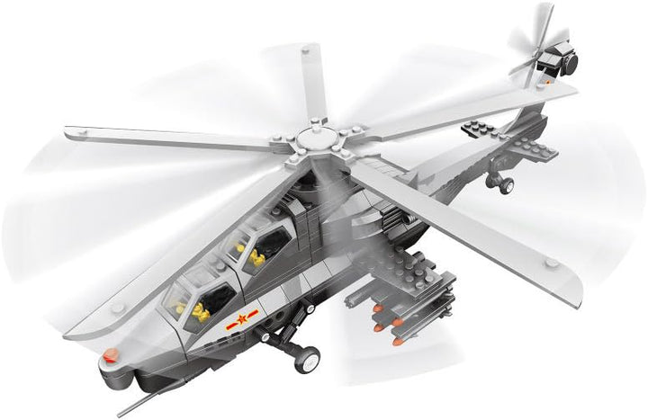 Apostrophe Games Angriff Hubschrauber Baustein Set - 283 Stücke, Hubschrauber