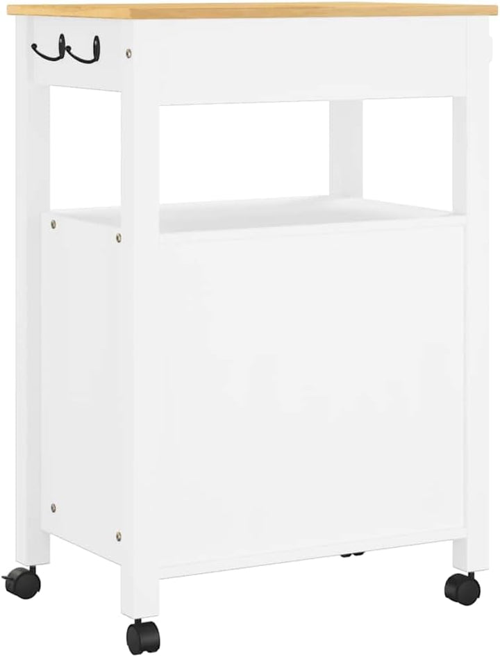 vidaXL Küchenwagen, Servierwagen mit viel Stauraum, Beistellwagen für Küche Wohnzimmer Badezimmer, T