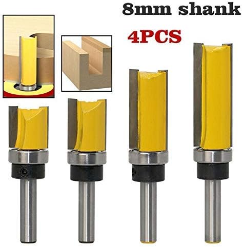4 Stück Fräser zum Kopieren, Fräsen, Holz, Schaft 8 mm, Klinge 38 mm, aus legiertem Stahl, hochwerti