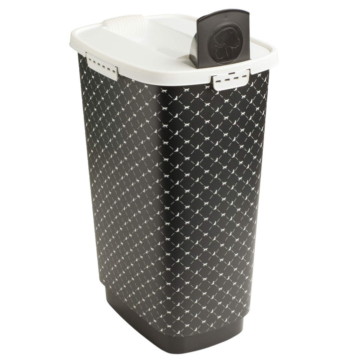 Rotho Cody Tierfutterbehälter Deckel, lebensmittelechter Kunststoff (PP) BPA-frei, schwarz, 50l, (39