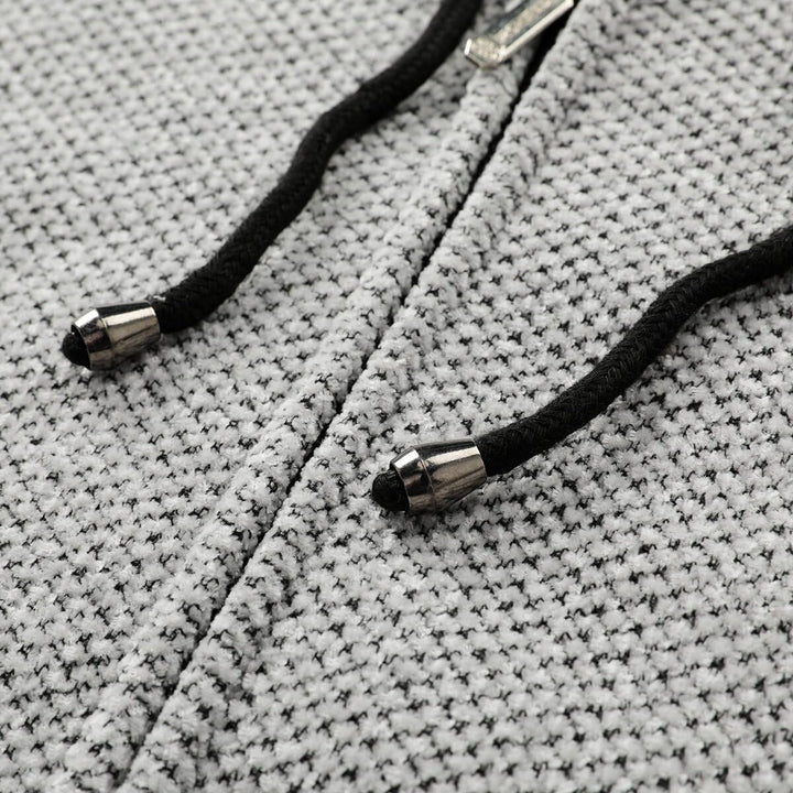 Allthemen Herren Strickjacke mit Kapuze Lang Gefüttert Cardigan Grobstrick Kapuzenjacke Kapuzenpullo