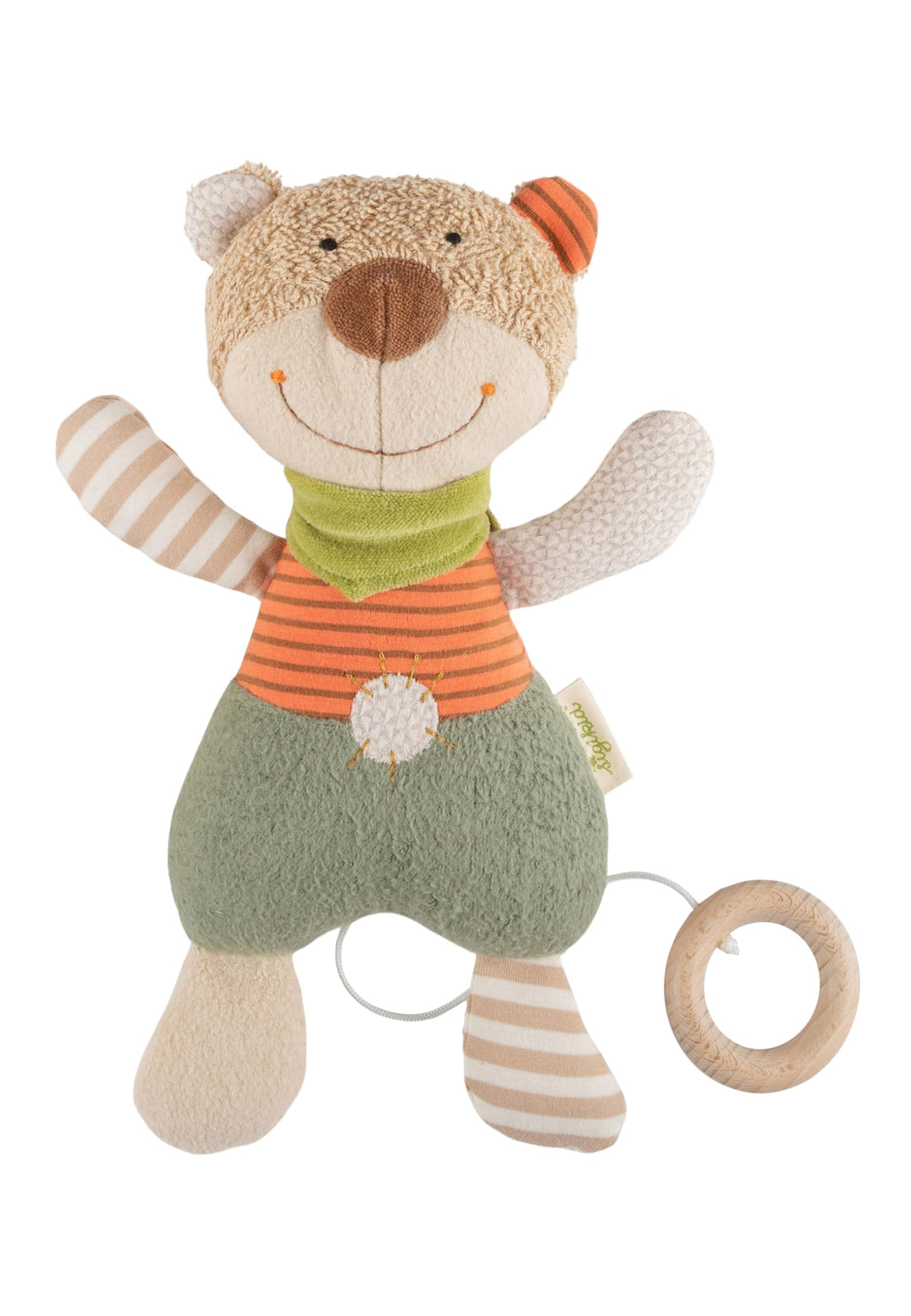 SIGIKID 48916 Spieluhr Bär Green Mädchen und Jungen Babyspielzeug empfohlen ab Geburt mehrfarbig Meh