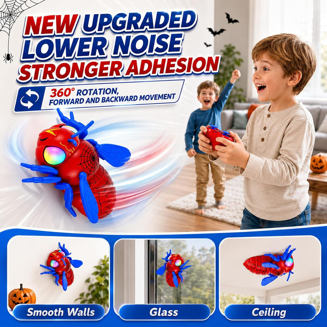 Ferngesteuerte Biene Spinne Spielzeug Auto, RC Wandkletterbiene mit 360° Rotation, Stunt RC Auto zum