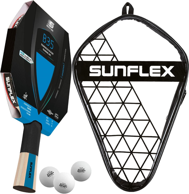 Sunflex® Color COMP B35 Tischtennisschläger | Tischtennis Racket Bat TT Hobby Trainingsschläger | ko