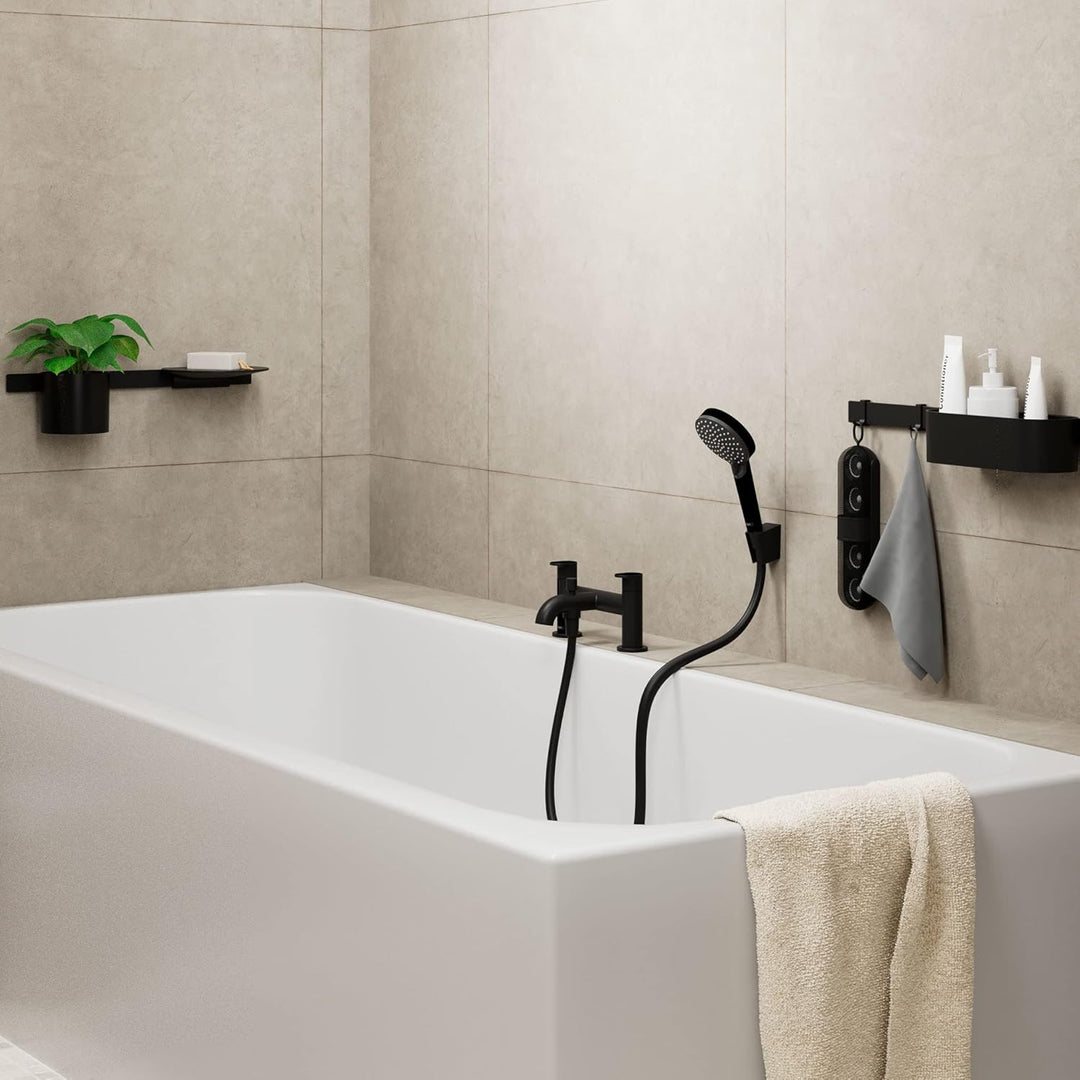 hansgrohe Vernis Blend - Duschkopf, Handbrause mit 2 Strahlarten, runde Duschbrause (100 mm), Brause