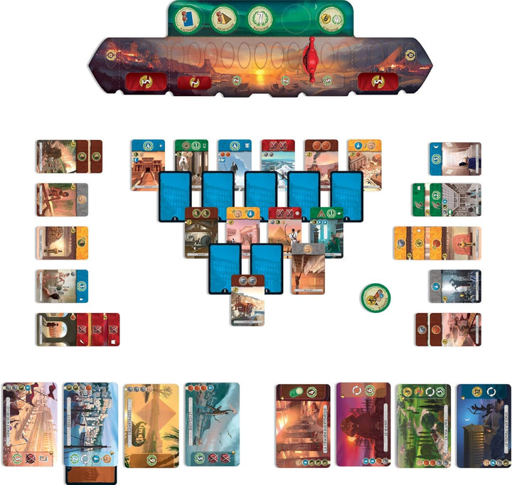 Asmodee 7 Wonders Duel, Grundspiel, Kennerspiel, Strategiespiel, 2 Spieler, ab 10+ Jahren, 30 Minute