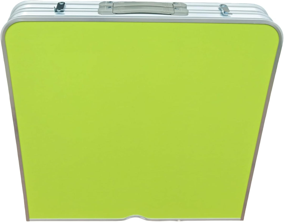 Generisch Faltbarer Campingtisch mit 4 Hockern – Klapptisch höhenverstellbar 54–71 cm – Aluminium Pi
