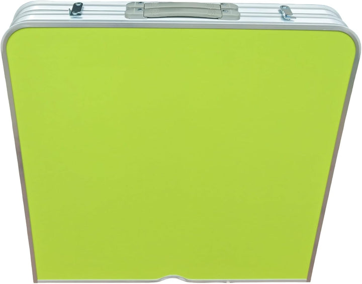 Generisch Faltbarer Campingtisch mit 4 Hockern – Klapptisch höhenverstellbar 54–71 cm – Aluminium Pi