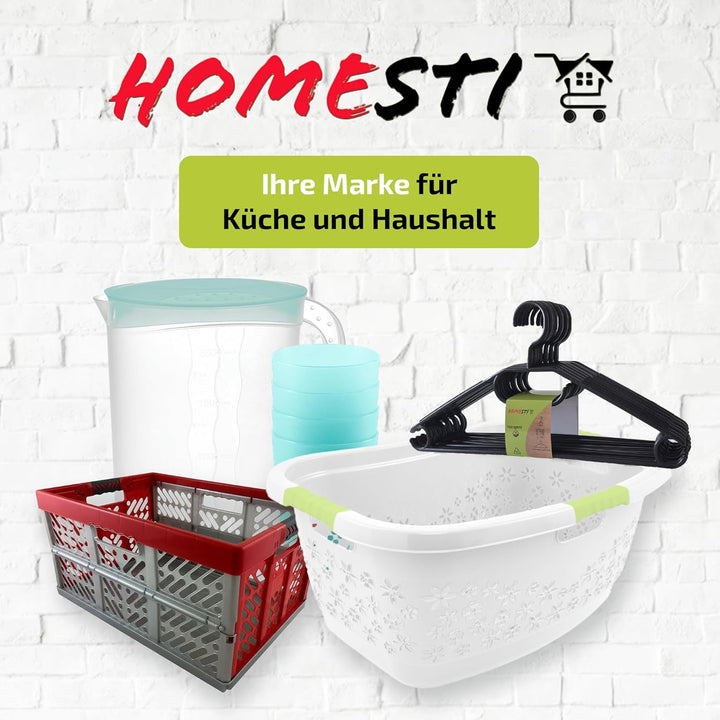 multifunktionale Kleiderbügel aus 100% recyceltem Kunststoff, 30 Stück, mit 360° drehbarem Haken und