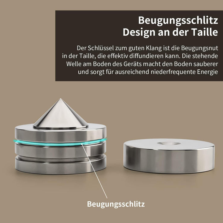 Brollitest Lautsprecher Spikes 4 Stück HiFi Gerätefüsse Absorber füsse Für subwoofer Plattenspieler
