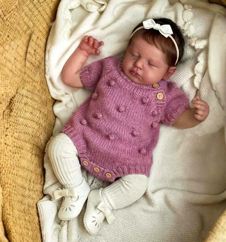 Zero pam Reborn Baby Vollsilikon Lebensecht, Silikon Baby Mädchen-48CM Lebensechte Babypuppen Wie Ec