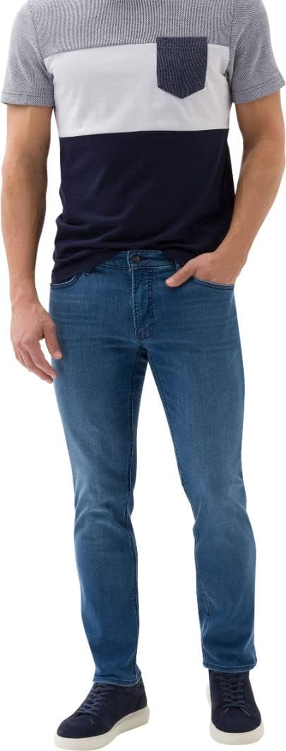 BRAX Herren Style Chuck Hi-Flex Light Jeans 31W / 34L Ocean Water Used, 31W / 34L Ocean Water Used