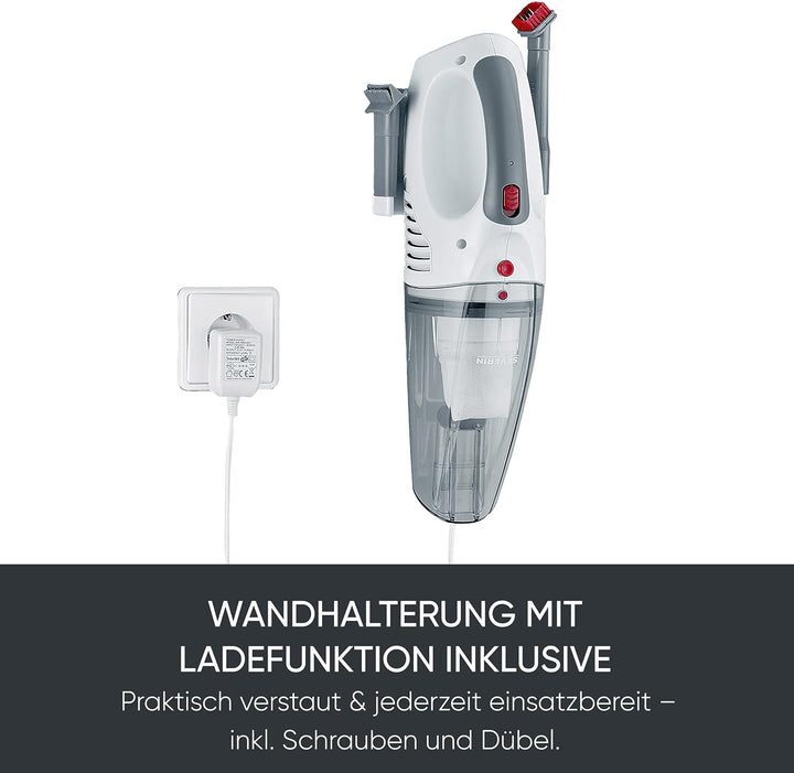 SEVERIN 3-in-1 Akku Handstaubsauger S´POWER home & car Li 20, Handsauger Nass/Trocken mit starkem 7,