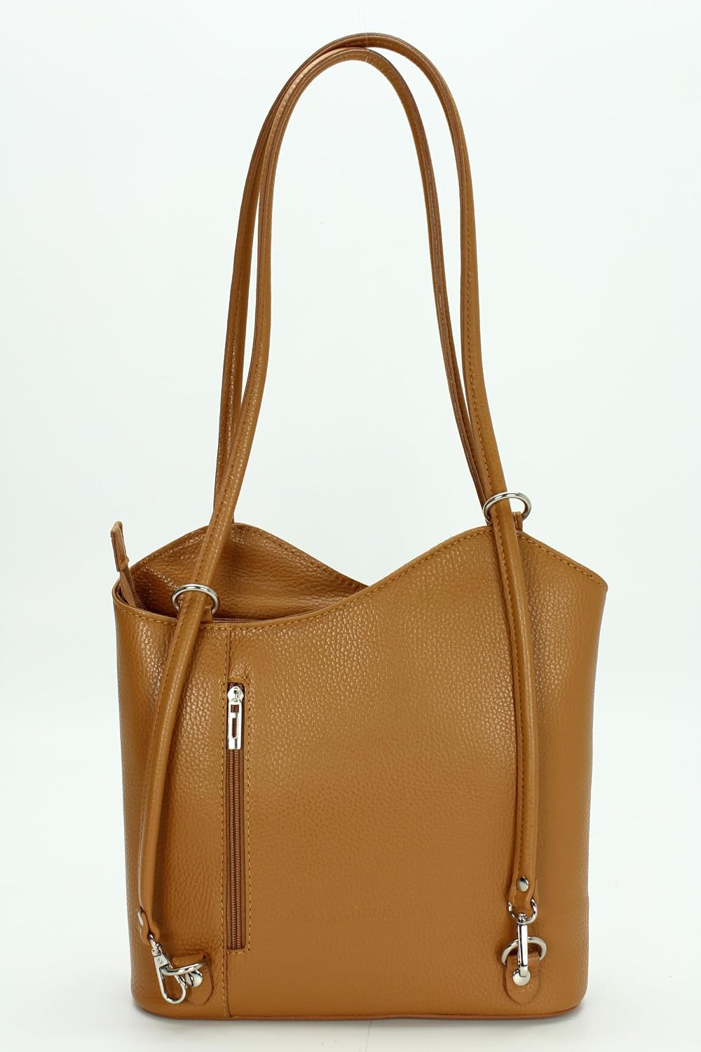 Belli italienische Ledertasche Backpack Classic 2in1 Damen Rucksack Leder Handtasche made in italy S