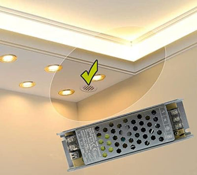 12V DC LED Trafo für Stripes - MR16 GU5.3 LED Halogen, ohne Mindestlast, kein Rauschen, kein Flimmer