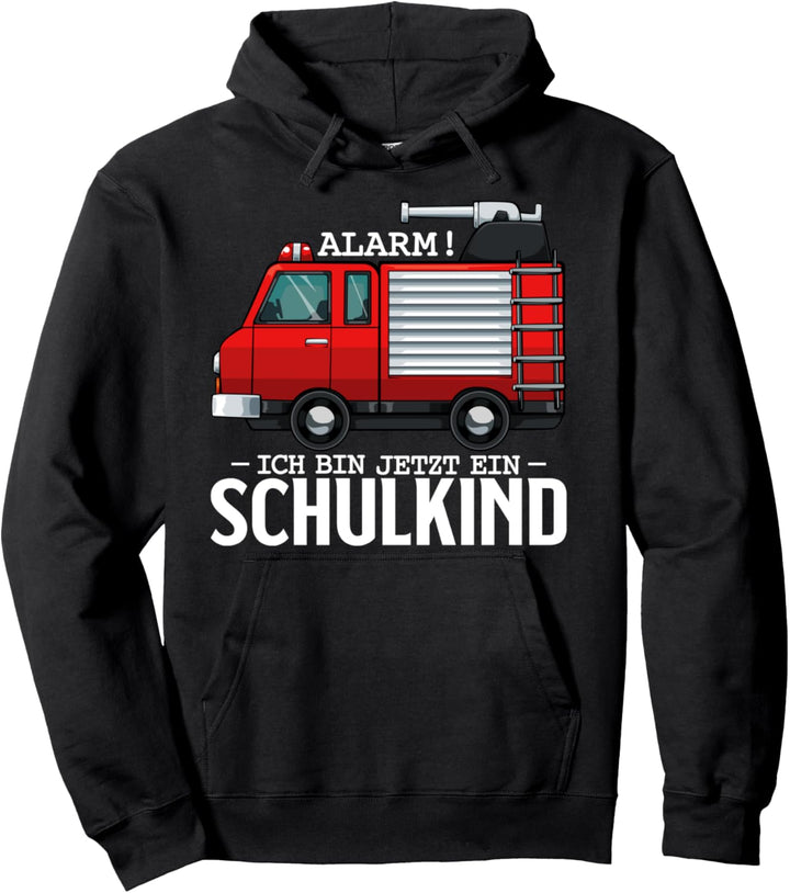 Feuerwehr Kindergarten Grundschule Schulanfang Schulkind Pullover Hoodie