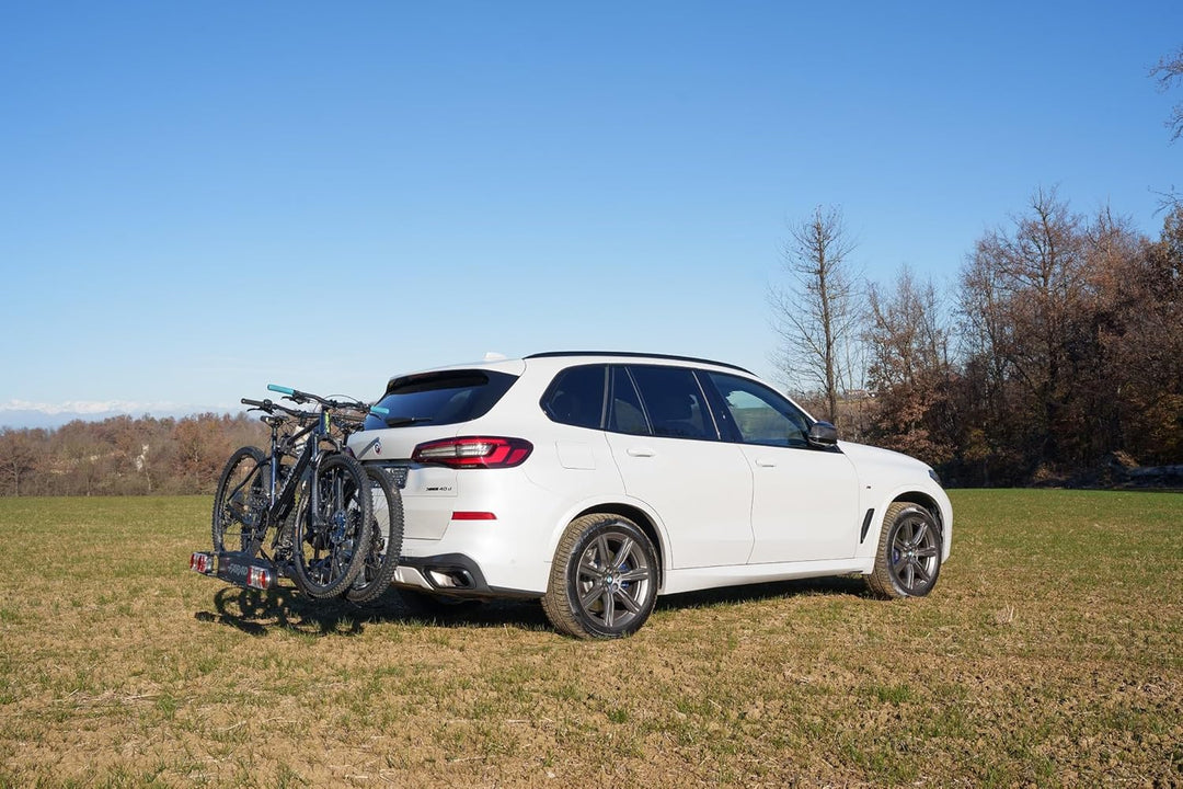 Farad Fahrradträger für Anhängerkupplung Susa für E-Bikes und Fat-Bikes (2 Fahrräder), Schwarz, 2 Fa