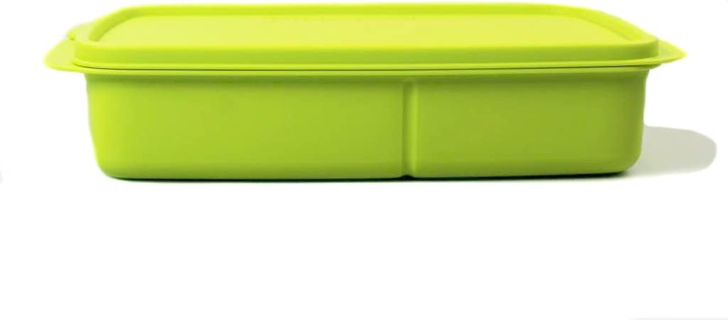 TUPPERWARE to Go Lunchbox 1 L Limette mit Trennwand Clevere Pause Schule