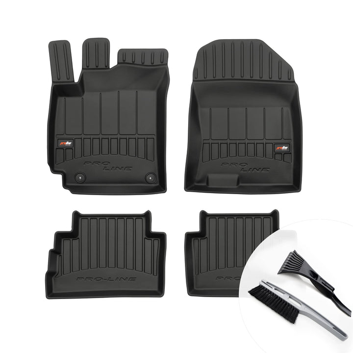 moto-MOLTICO 3D Gummimatten Auto Fussmatten Gummi Automatten 4-teilig Set - passend für Hyundai Kona