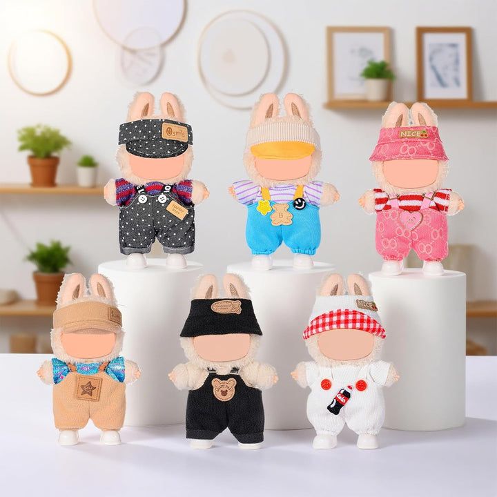 17cm Puppen Mode Kleidung und Zubehör Insgesamt 6 Sets Inklusive Outfit- weich & stilvoll Kostüm Pay