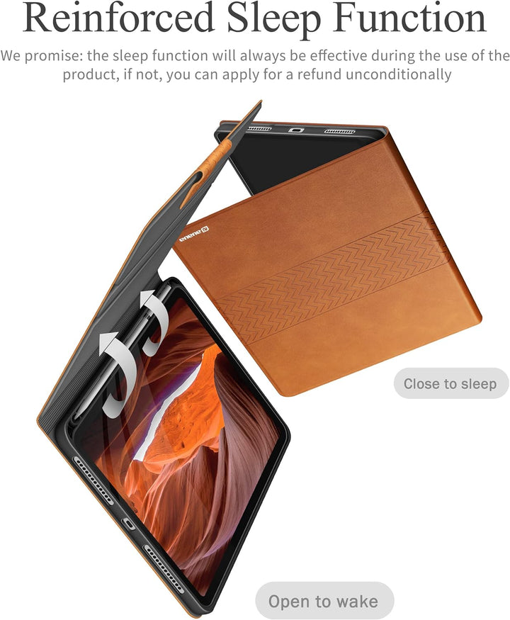 AUAUA Hülle für iPad 10. Generation 2022, 10,9 Zoll Hülle mit Apple Stifthalter, Auto Schlaf/Aufwach