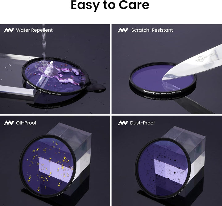 Walking Way 67 mm Natur-Nachtfilter zur Reduzierung von Lichtverschmutzung Nano-beschichtetes optisc