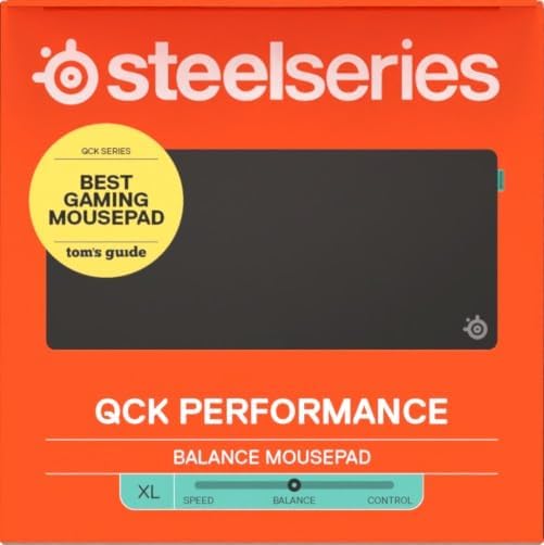 SteelSeries QcK XL Performance Balance Gaming-Mauspad – Extradichte für sanftes Gleiten – Flache, ab