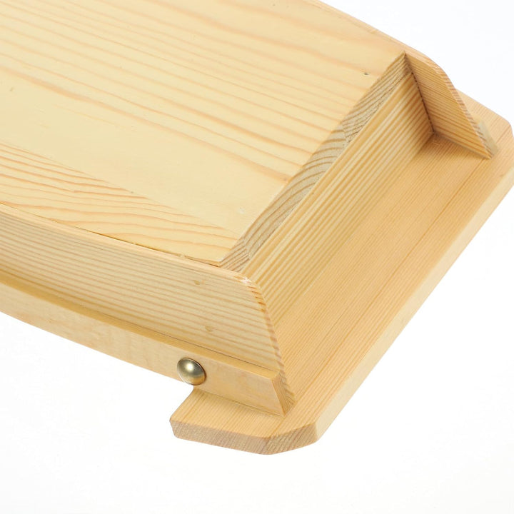 Toyvian Holz Sushi Servierplatte Boot form Grosses Japanisches Snacktablett Sashimi Platte Für Resta