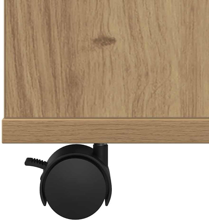 vidaXL Rollcontainer Artisan-Eiche 60x35x75 cm Holzwerkstoff