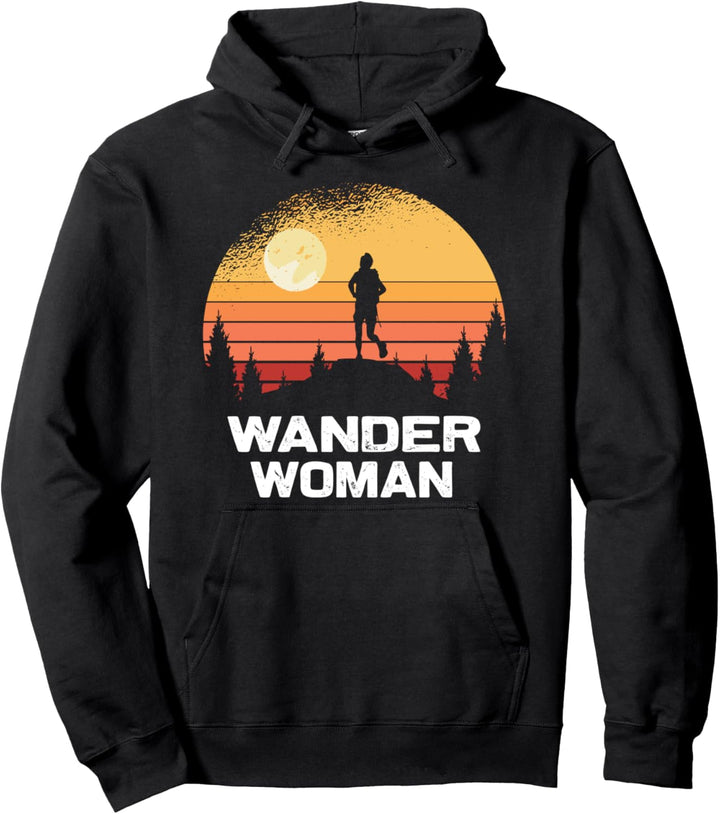 Wandern Berge Trekking Hiking Frauen Wanderwoman Pullover Hoodie