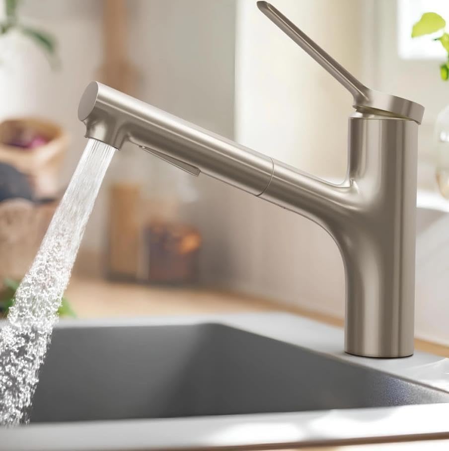 hansgrohe Küchenarmatur Zesis M33, Wasserhahn Küche mit Auslauf Höhe 200 mm, schwenkbar, mit Gerätea