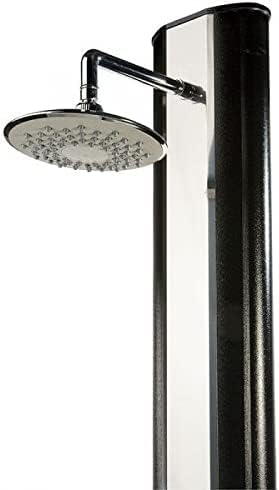 well2wellness® Hochwertige Aluminium Solardusche Gartendusche 'De Luxe' 35 Liter mit Wellness Duschk