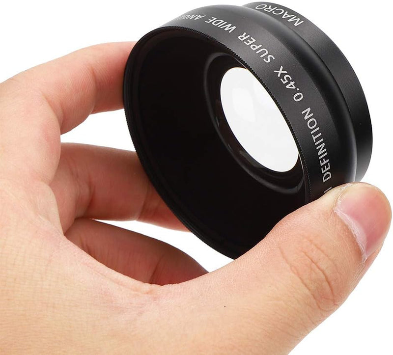 49mm Kamera Weitwinkelobjektiv, 0,45X Weitwinkel Makroobjektiv Universal für Canon für Nikon für Son