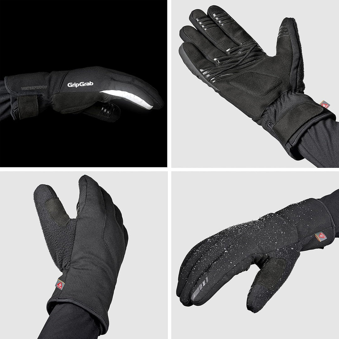 GripGrab Polaris 2 wasserdichte Winter Fahrradhandschuhe Primaloft Gefüttert Regenschutz Radsport Ha