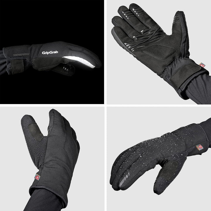 GripGrab Polaris 2 wasserdichte Winter Fahrradhandschuhe Primaloft Gefüttert Regenschutz Radsport Ha