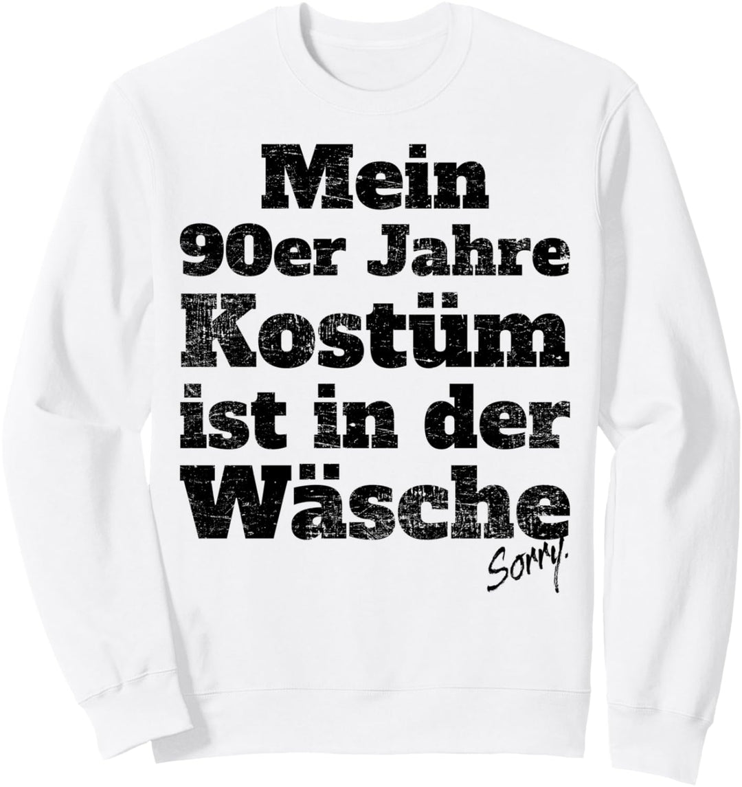 90er Jahre Kostüm In Der Wäsche Retro Outfit Neunziger 90er Sweatshirt