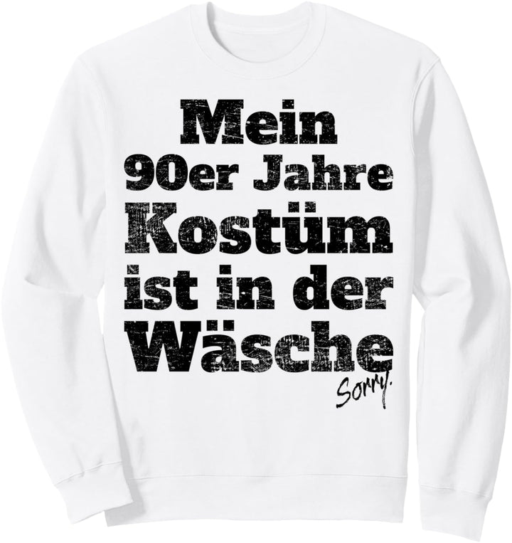 90er Jahre Kostüm In Der Wäsche Retro Outfit Neunziger 90er Sweatshirt