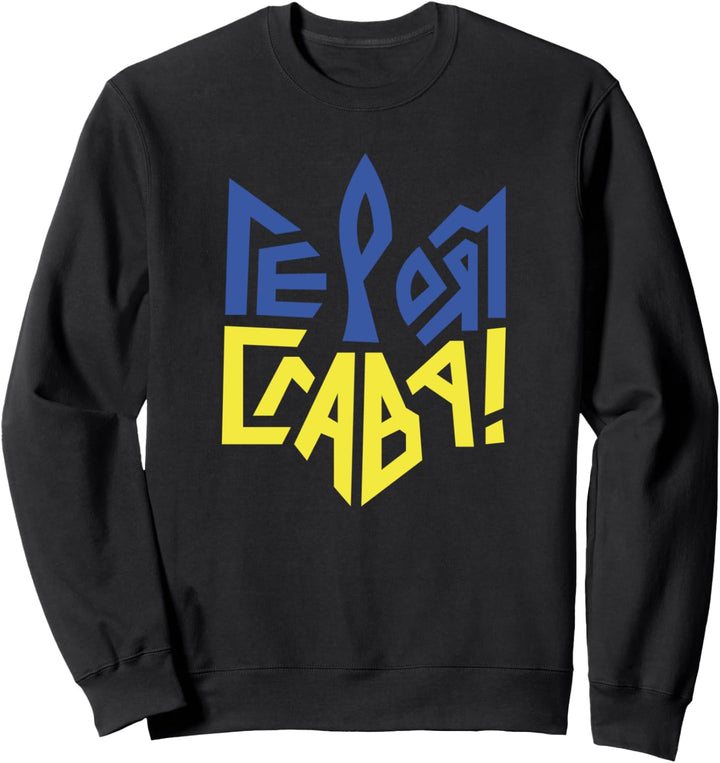 Ukraine Ukrainische Flagge Helden Dreizack Wappen Sweatshirt